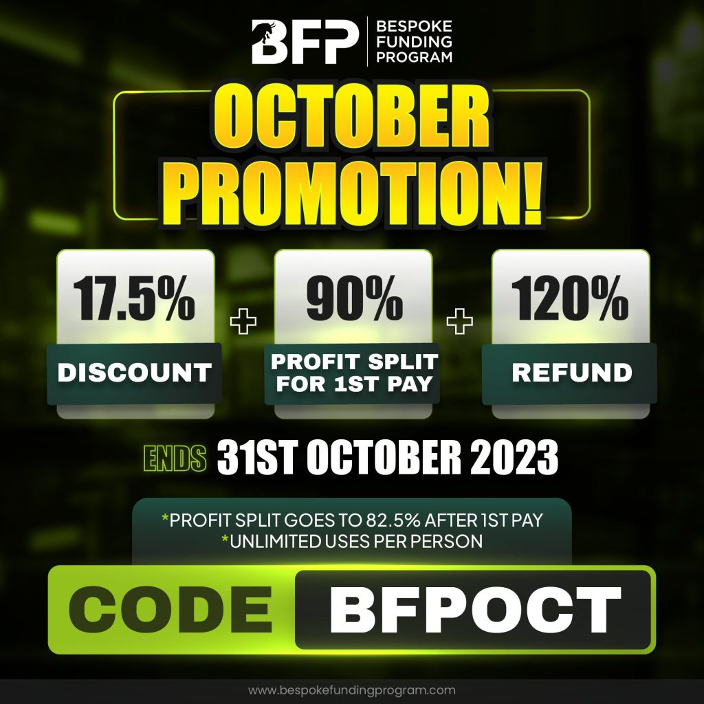 Bespoke funding october promotion: an exclusive opportunity for forex traders