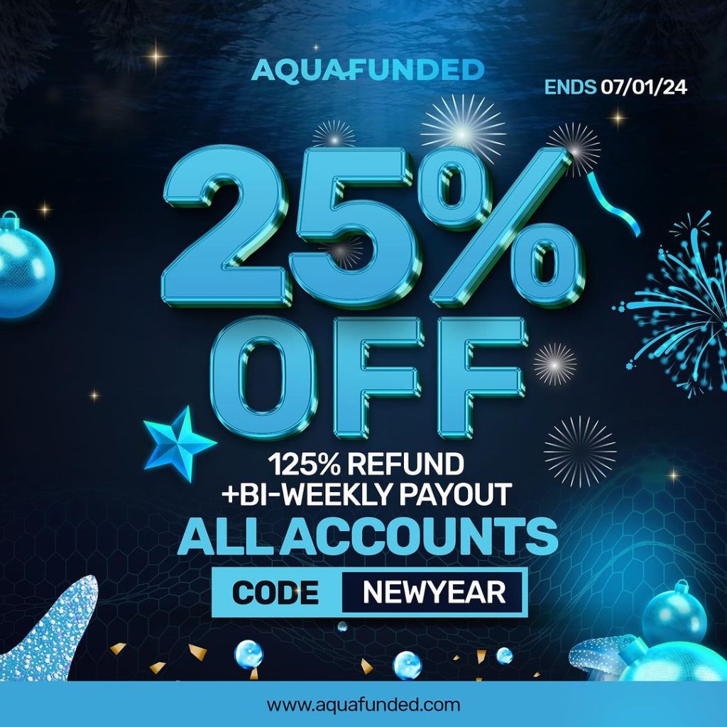 Aquafunded new year offer 2024 - win big