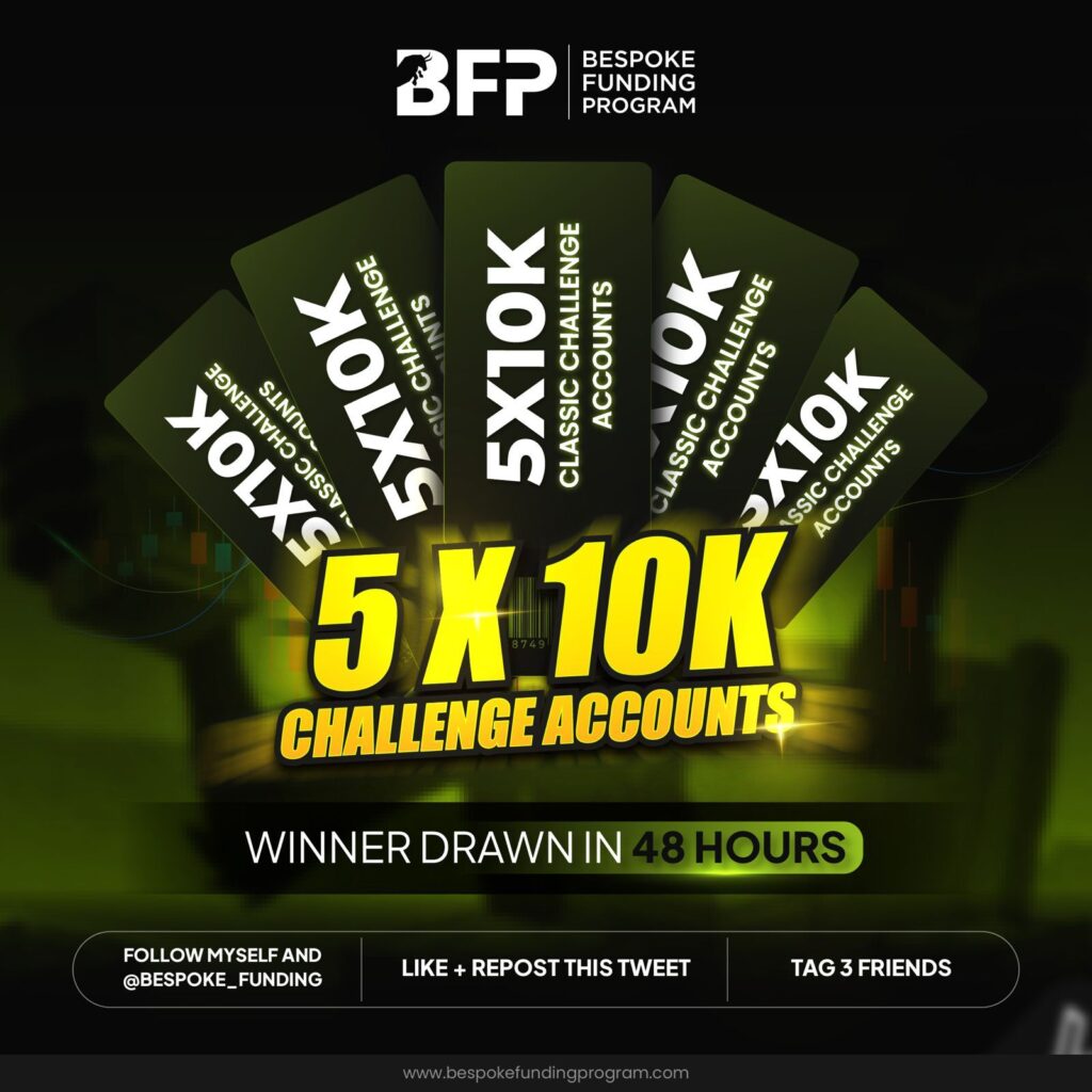 Introducing the bespoke funding 5 challenge account giveaway!