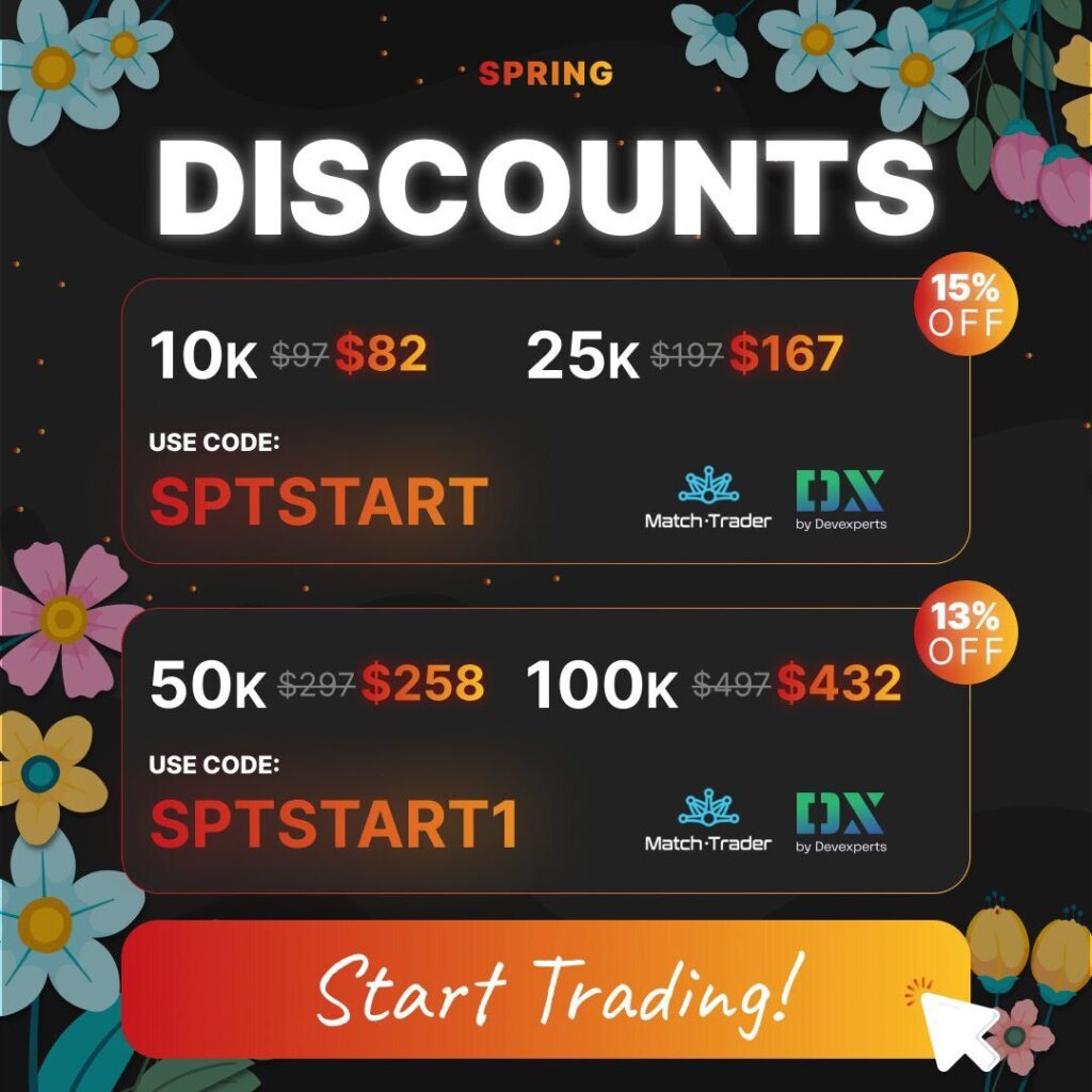 Smart prop trader spring 2024 discounts for big savings