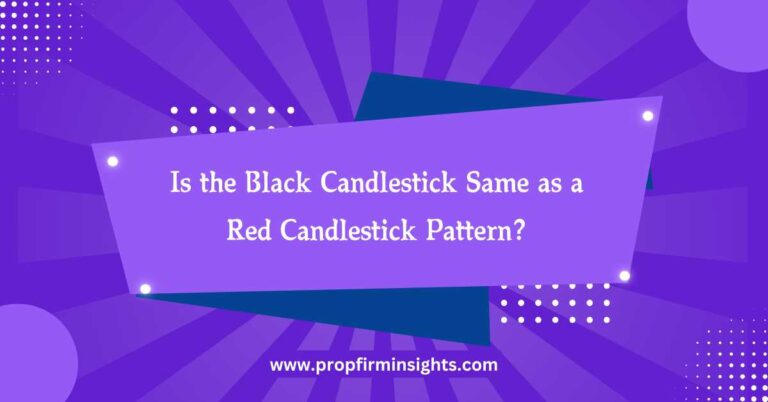 Is the black candlestick same as a red candlestick pattern